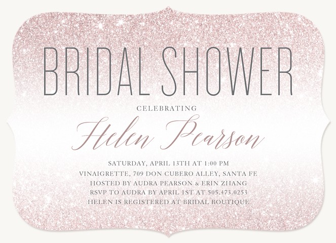 She Shines Bridal Shower Invitations