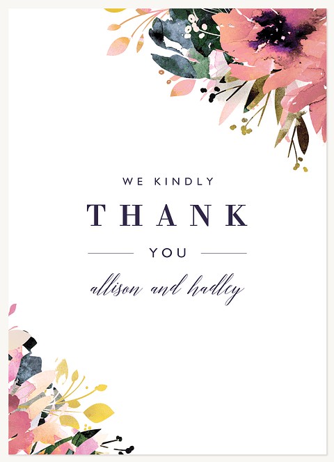 Painted Garden Thank You Cards 