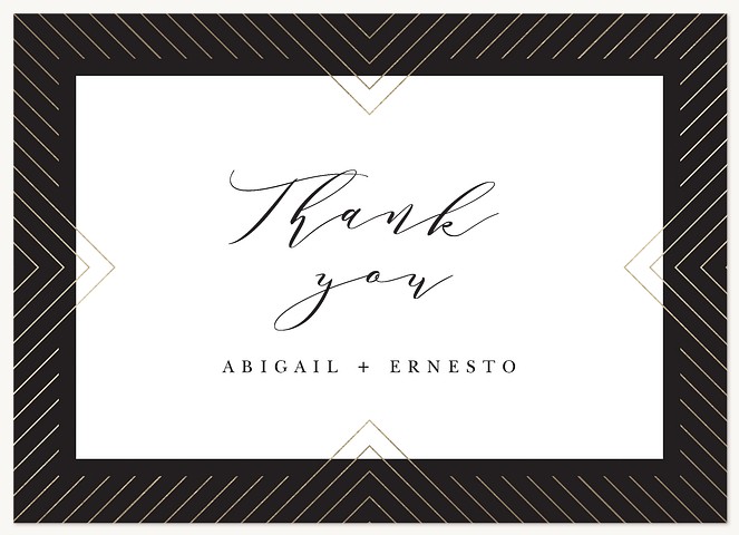 Illuminated Deco Thank You Cards 