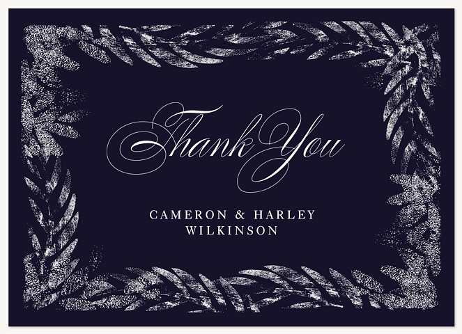 Imprinted Foliage Thank You Cards 