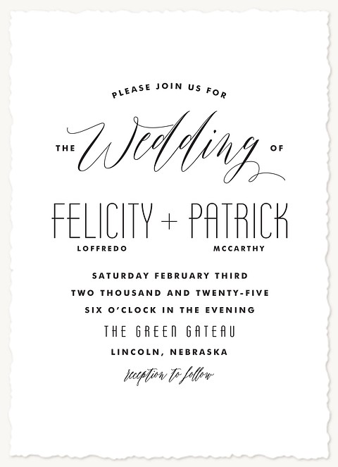 Central Park Wedding Invitations