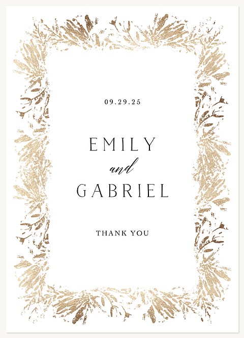 Adorned Radiance Wedding Thank You Cards