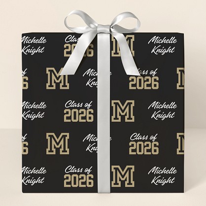 Varsity Grad Wrapping Paper