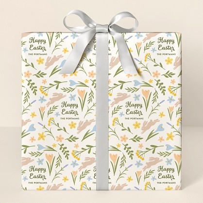 Hoppy Flowers Wrapping Paper