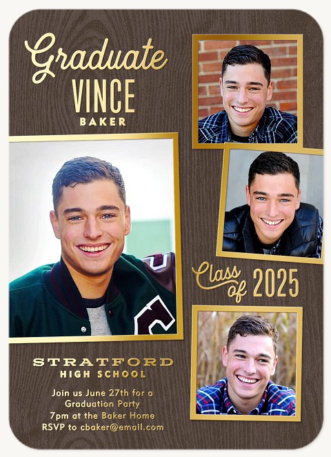 Outstanding Grad Graduation Announcements