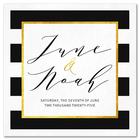 Luxe Stripes Custom Napkins