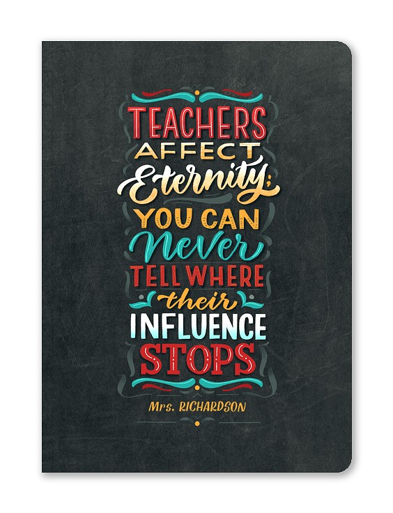 Teacher's Influence Custom Softcover Journals