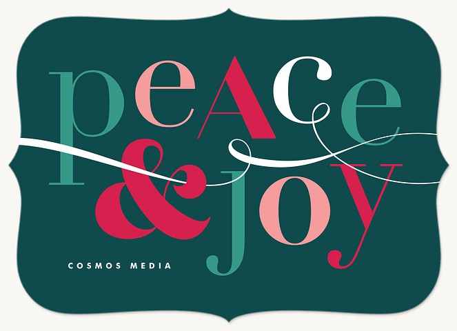 Eclectic Type Business Holiday Cards