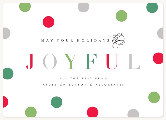 Joyful Dots Holiday & Christmas Magnet Cards