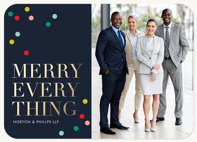 Merry Multicolors  Business Holiday Cards