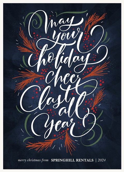 Cheer All Year Business Holiday Cards