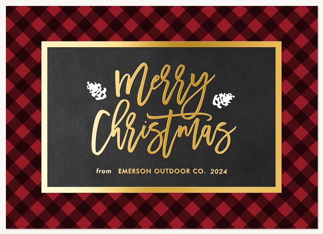 Holiday Cabin Business Holiday Cards