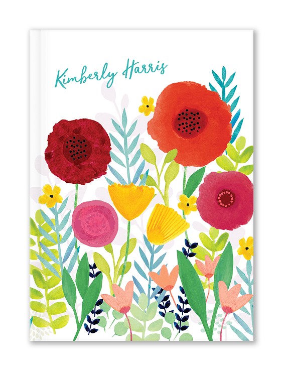 Colorful Garden Custom Hardcover Journals