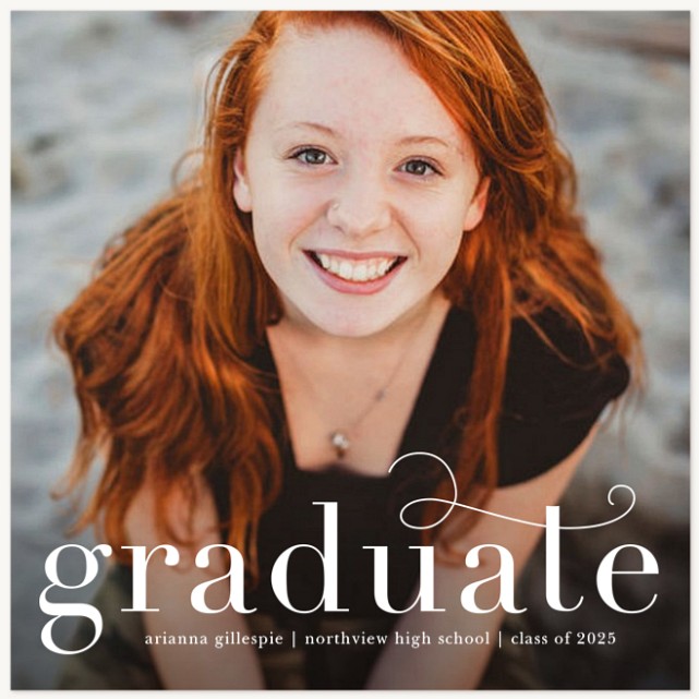 Elegant Scholar Graduation Announcements