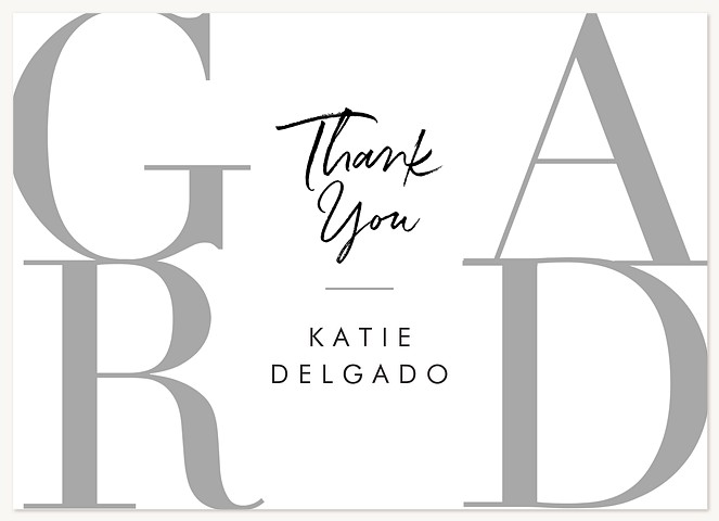 Grand Grad Graduation Thank You Cards