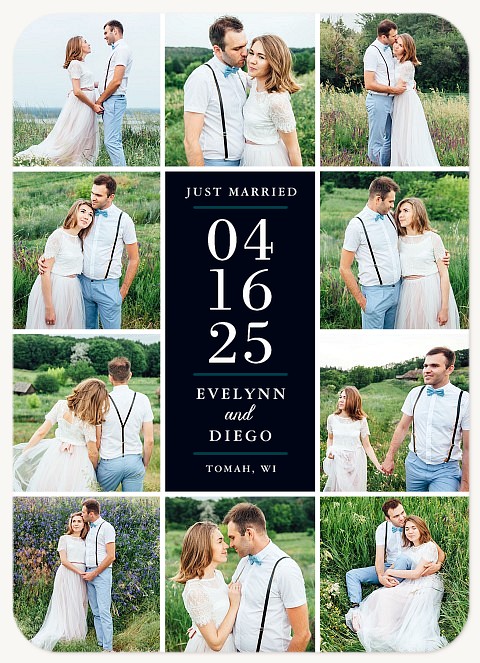 Snapshot Collage Wedding Announcements