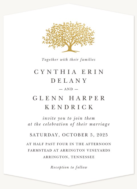 Arboretum Wedding Invitations