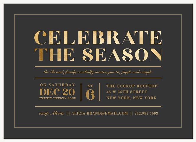 The Season Holiday Party Invitations