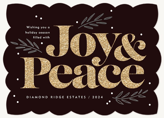 Boldest Glitter Business Holiday Cards