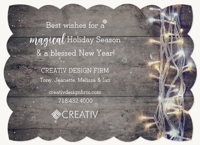 Holiday Lights Business Holiday Cards