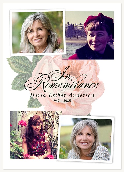 Vintage Bloom Memorial & Sympathy Cards