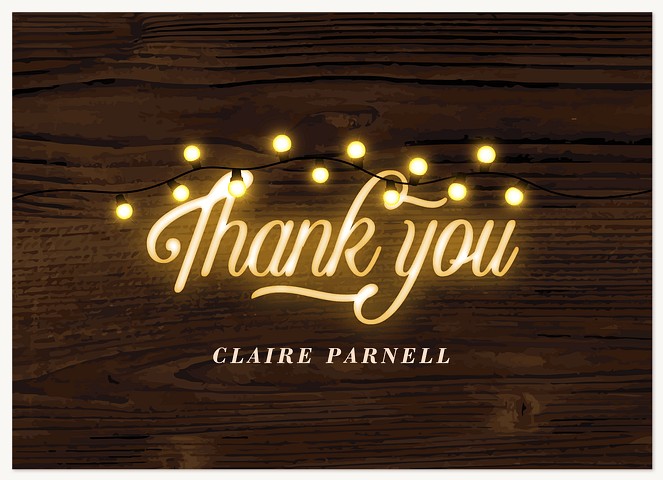 Bright Lights Graduation Thank You Cards