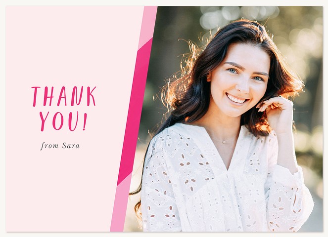 Painterly Snapshot Graduation Thank You Cards