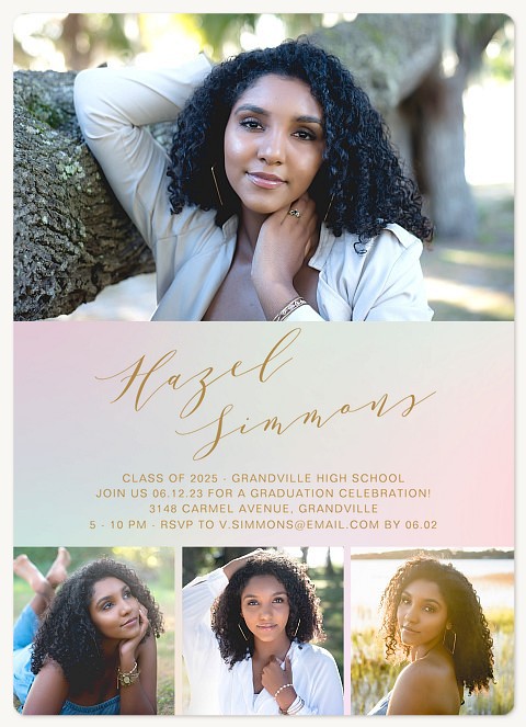 Radiant Grad Graduation Party Invitations