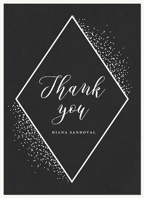 Shimmering Geo Graduation Thank You Cards