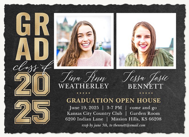 Double Grad Graduation Cards