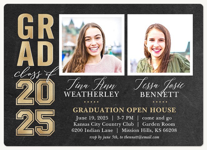 Double Grad Graduation Cards