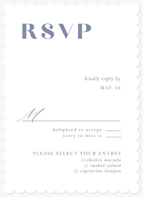 Modern Duo Wedding RSVP Cards