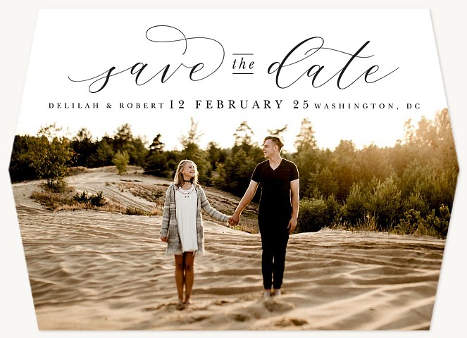 Classic Swirls Save the Date Cards