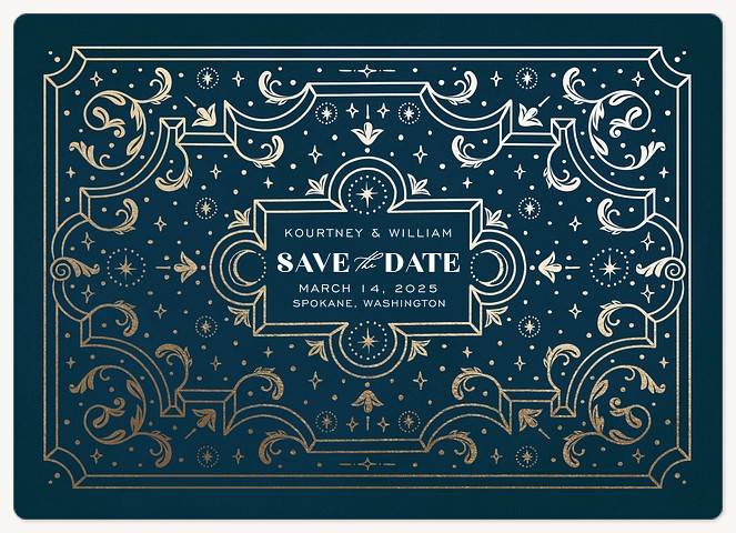 Venitian Gilding Save the Date Magnets