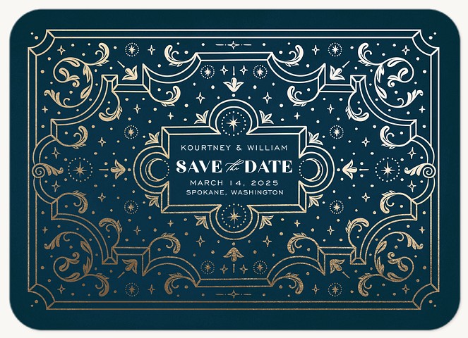 Venitian Gilding Save the Date Cards