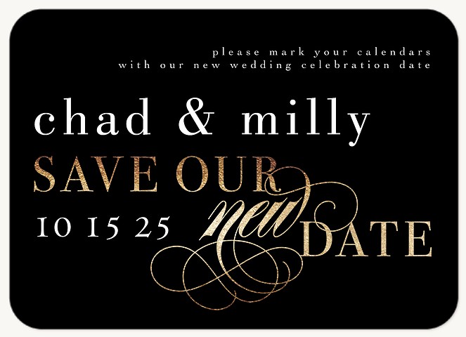 Flourished New Date Change the Date Cards