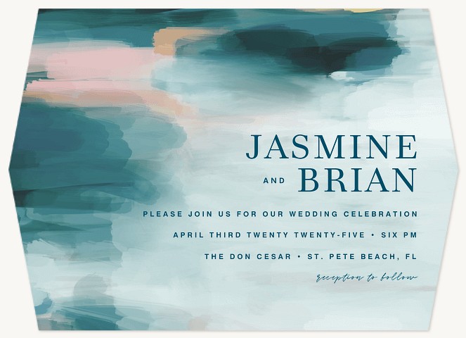 Painterly Wedding Invitations