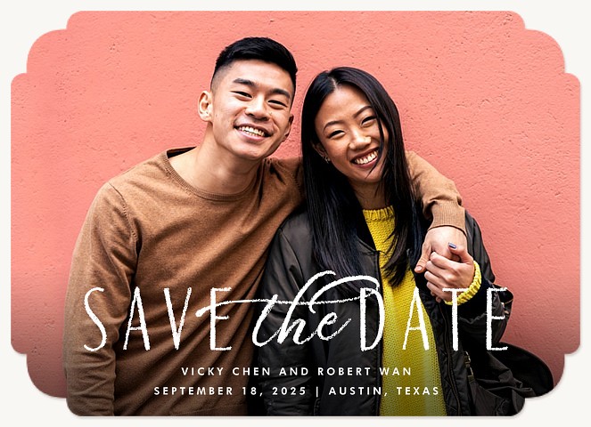 Handwritten Mix Save the Date Cards