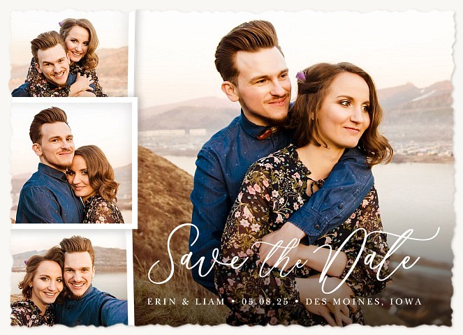 Modern Collage Save the Date Cards