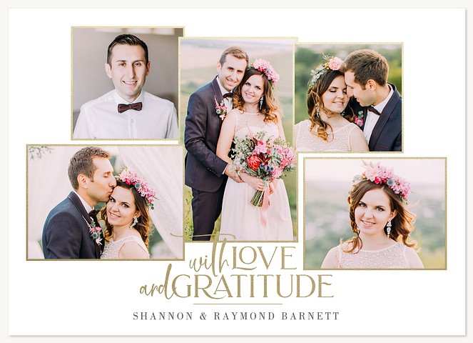 Love & Gratitude Wedding Thank You Cards