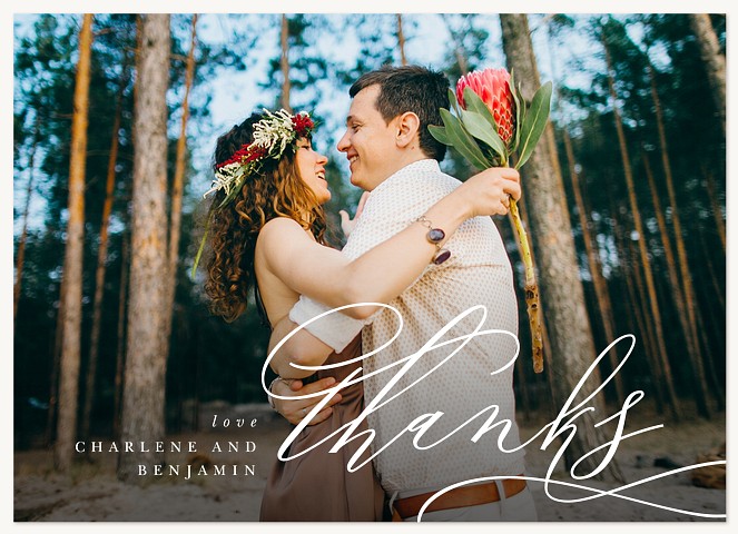 Together Wedding Thank You Cards