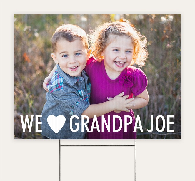 We Heart You Custom Yard Signs