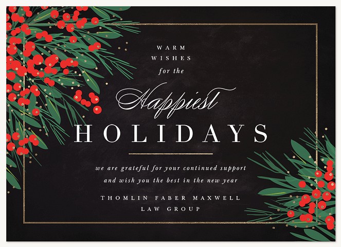 Berry Corners Business Holiday Cards