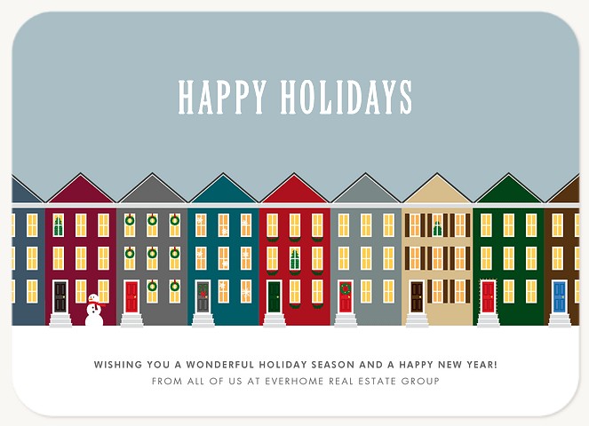 Merry Main Street Business Holiday Cards