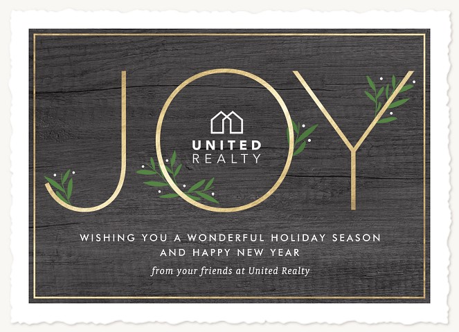 Joy Sprigs Business Holiday Cards