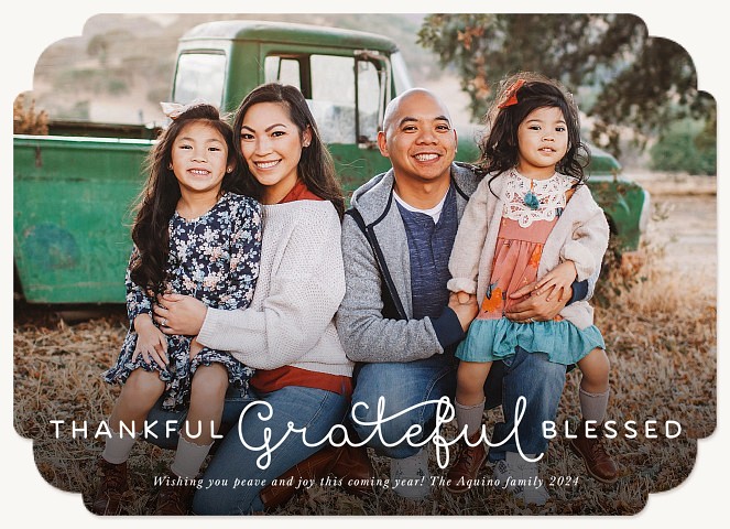 Friendly Gratitude Thanksgiving Cards