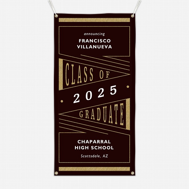 Deco Pennant Graduation Banners