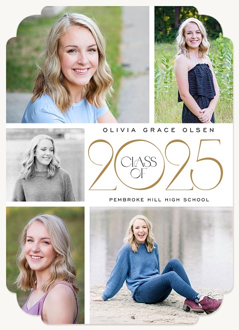 Deco Collage Graduation Announcements