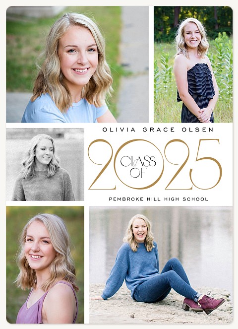 Deco Collage Graduation Announcements