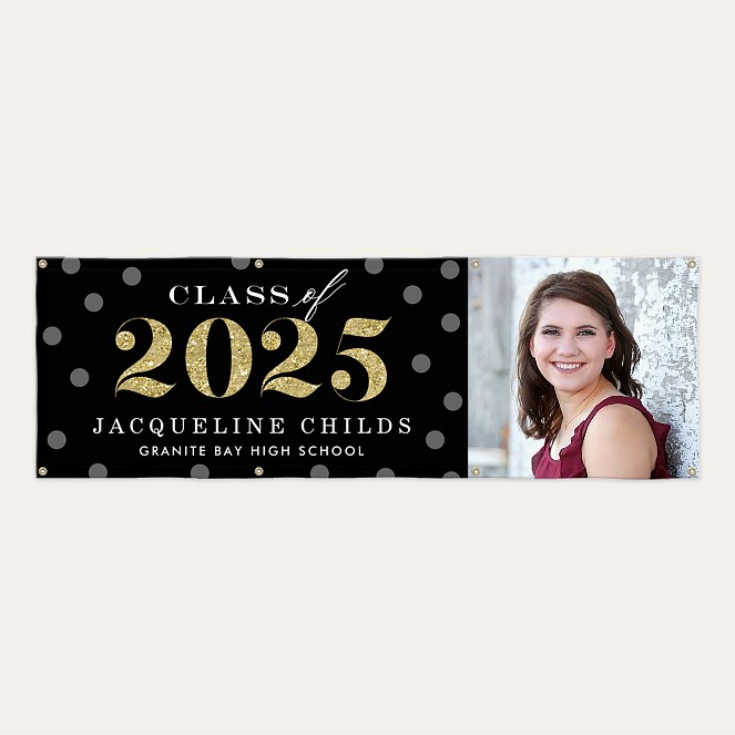 Glittery Year Custom Banners